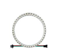 wenwendianzi Anneau de Pixels Circulaire RGB, Module DIYLED Polychrome, Circuit intégré WS2812, lumière LED SMD 5050, DC5V(45Leds White)