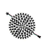 wenwendianzi Anneau de Pixels Circulaire RGB, Module DIYLED Polychrome, Circuit intégré WS2812, lumière LED SMD 5050, DC5V(93Leds Black)