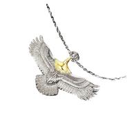 wenwendianzi Argent 925 for hommes bijoux populaire Animal aigle pendentif collier(Mix color)