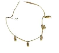 wenwendianzi Collier avec pendentif empilable plaqué or 18 carats, Design géométrique, mode for femmes, bijoux personnalisés, cadeau(Zirconia pave gold)