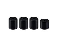 wenwendianzi Colonne de nivellement de lit chaud en Silicone, entretoise solide, pièces d'imprimante 3D for lit chauffant CR-10/ CR10S Ender-3 S1 Pro Kp3s Pro V2(Black 3long1short,2Sets)