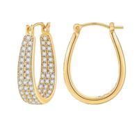 wenwendianzi Cubic Zirconia Chunky Earring Popular Jewelry(20mm)