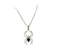wenwendianzi Cute Spider Silver Color Necklace Neck Accessories (XL1016)