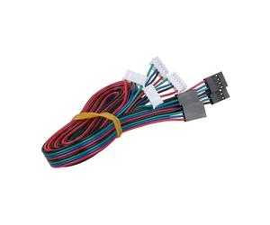 wenwendianzi Lot de 4 câbles de connexion de moteur biphasé à quatre fils, 1 m/2 m, ligne 2,54 4 broches-XH2.0 6 broches(1M 4PCS)