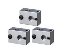 wenwendianzi Pièces d'imprimante 3D, capteur V6, bloc chauffant, cartouche PT100, extrudeuse, buse de capteur Prusa(3PCS V6 HEATBLOCK)