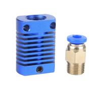 wenwendianzi Pièces d'imprimante 3D/CR8/CR10, dissipateur thermique tout en métal, tête chaude Mk8/mk10, extrudeuse Hotend 1.75MM 3mm, Filament for 3 CR10S(Blue,4 PCS)