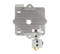 wenwendianzi Pièces d'imprimante en aluminium, bloc de refroidissement V6 Titan, extrudeuse Hotend à courte portée, radiateur de 1.75mm, 1 pièce(Silver Aero Hotend)