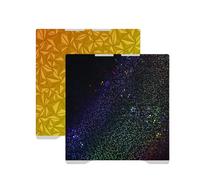 wenwendianzi Plaque de construction Double face for K2/K2 Pro, plaque froide PEI PEO PET PEY, lit chauffant, tôle d'acier à ressort(Chameleon-Starry,270x293mm For K2)