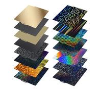 wenwendianzi Plaque de construction en acier à ressort Pei lisse 257 mm for P1S, compatible avec les modèles P1, X1, X1C et P1P (mises à niveau disponibles).(Pei-pey stars)