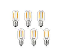 wenwendianzi T20 Led veilleuses 1W ampoule à Filament tubulaire Dimmable E12 E14 Radio lampe de réfrigérateur 2200K 2700K 4500K 6000K ampoules de remplacement(Warm White 2700K,6PCS T20 BULB_E14 220V_Y