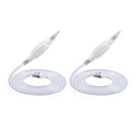 Wenxiaw Lot de 2 Vin Bière Syphon Filter Outils Brew Vin Siphon Tube Filtre à Vin Distributeur Tuyau Plastique D'aspiration Vinification Outils, 1,9 Mètres