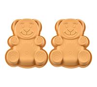 Wenxiaw Super Mignon Silicone Animal Moule Bear Moule Nounours Chocolat Moule Ourson Silicone Patisserie Moule Gateau Ourson Silicone pour Chocolat Biscuits Bonbons Glaçons Gâteaux, 23 * 19 * 3.8 Cm