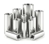 WENXINWIN Lot de 6 écrous longs, manchons filetés, M12 x 50, écrou de | Douilles filetées robustes en acier inoxydable avec filetage sur mesure et force de maintien élevée. Pour la construction de