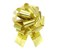 Wenxishangmao Grand nœud à tirer métallique pour emballage cadeau de voiture, pour paniers de voiture de mariage, cadeaux (doré, 45,7 cm)
