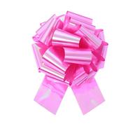 Wenxishangmao Grand nœud à tirer pour voiture, ruban métallique pour emballage cadeau, pour paniers de voiture, cadeaux de mariage, cadeau (rose rouge, 40,6 cm)