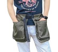 Wenxishangmao Pochette à friandises pour dresseur de chien, avec poches amovibles, clip ceinture mains libres, également utilisée pour les travaux de jardinage, les coiffeurs (vert)