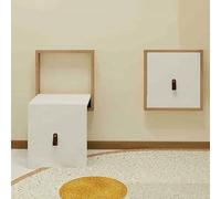 WENYAZIGUO Chaise Pliante Murale, Tabouret à Langer Mural Pliable Multicolore(White2)