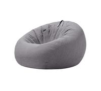 WENYAZIGUO Fauteuils poufs, Couverture de Chaise Sac Haricot Gaufre Coton sans Remplissage Multicolore for Le Salon(85cm-Grey)