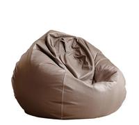 WENYAZIGUO Fauteuils poufs, Housse de Pouf en Simili Cuir sans Rembourrage, Multicolore, 2,3 à 4,5 Pieds(Khaki,D3.3ft-Cover-Adults)