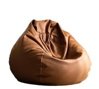WENYAZIGUO Fauteuils poufs, Housse de Pouf en Simili Cuir sans Rembourrage, Multicolore, 2,3 à 4,5 Pieds(Brown,D2.3ft-Cover-Kids)