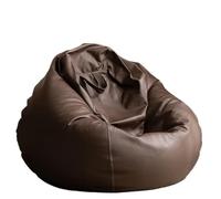 WENYAZIGUO Fauteuils poufs, Housse de Pouf en Simili Cuir sans Rembourrage, Multicolore, 2,3 à 4,5 Pieds(Coffee,D2.3ft-Cover-Kids)
