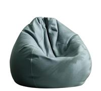 WENYAZIGUO Fauteuils poufs, Housse de Pouf en Simili Cuir sans Rembourrage, Multicolore, 2,3 à 4,5 Pieds(Dust Green,D2.3ft-Cover-Kids)