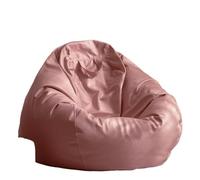 WENYAZIGUO Fauteuils poufs, Housse de Pouf en Simili Cuir sans Rembourrage, Multicolore, 2,3 à 4,5 Pieds(Bean Pink,D4.5ft-Cover-Giant)