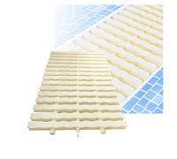 WENYAZIGUO Grille de trop-Plein emboîtable, Grille de débordement de vidange de Piscine Couleur os 18-30x100cm 2-20 pièces(25x100CM/2pieces)