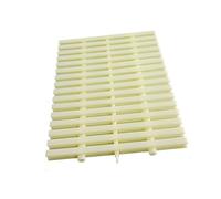 WENYAZIGUO Grille de trop-Plein emboîtable, Grille de vidange de Salle de Bain en ABS épissable, Couleur os, 39.37 Pouces, Paquet de 2 à 10 pièces(18x 100cm,4pcs)