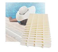 WENYAZIGUO Grille de trop-Plein emboîtable, Grille de vidange de Salle de Bain for Piscine, Couleur os, 15-30cm de Large, 100cm de Long, Paquet de 1 à 15 pièces(30x100CM/5pieces)