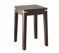 WENYAZIGUO Le Petit Banc de Bois, Tabouret Bas en Bois Massif, Petit Tabouret empilable, Chaise de Style Chinois for Salon, carré Simple