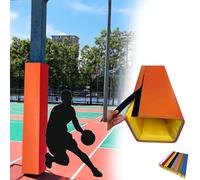 WENYAZIGUO Rembourrage poteaux de Garage en sous-Sol, Rembourrage de Poteau Basket-Ball et Volley-Ball for carré Multicolore, Convient aux carrés 2,5 à 12 Pouces(Orange,7"x7" (18x18cm))