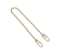 WENYAZIGUO Sangle à chaîne métallique, Ensemble de sangles de chaîne de sac en alliage de cuir tanné végétal doré 13.5-104cm 2 pièces(Gold(40cm))