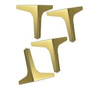 WENYAZIGUO Slip Hole Screw Live Bolt Fisheye, Pieds de Meubles triangulaires 4 pièces Multicolores 10-17 cm/4-7 Pouces(Gold,13cm/5in)
