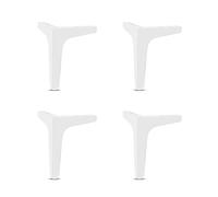 WENYAZIGUO Slip Hole Screw Live Bolt Fisheye, Pieds de Meubles triangulaires en métal, Multicolores, Plusieurs Tailles, 4 pièces(White,150mm/5.9in)
