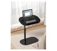 WENYAZIGUO Table d'appoint pour canapé, Plateau Rabattable Multi-Angle réglable en Forme de C, pivotant à 360 degrés, Noir(Black)