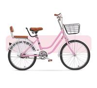WENYAZIGUO Vélo de Ville, Vélo de Banlieue for Femmes avec Selle de Guidon réglable siège arrière Multicolore 20-24 Pouces(Pink,20inch)