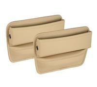 WENYINGLIHAI 2 pièces Rangement Siège Voiture Sac pour Porsche Cayenne/Cayenne Coupe/Macan/Panamera/Taycan, Organisateur de Remplissage RéGlable Accessoires IntéRieurs de Voiture,B/Beige