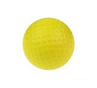 WENYOG Balles de Golf 5 pièces élastique intérieur Golf Balle de Jeu Souple PU entraînement Pratique Mousse éponge balles en Caoutchouc(Yellow)