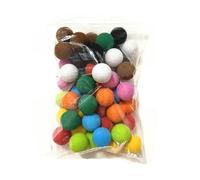 WENYOG Balles de Golf Balles de Golf en Mousse EVA, 30mm, 10 Couleurs, éponge Souple, for entraînement Golf/Tennis, for Pratique Salle, 50 pièces(Brown)