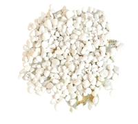 WENYOG Cailloux Aquarium Marbres de Pierre décoratifs de rivière, 150g, for bonsaï Succulents, Aquarium, sans Vase, Plante, décoration de Maison, Blanc(2-3.1mm Stone)