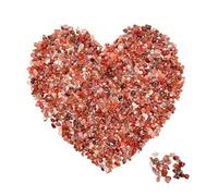 WENYOG Cailloux Aquarium Roches de Gravier d'aquarium 400g/0,88 LB, Pierres de Cristal concassées de 5 à 10mm for Remplissage de Vase de Fontaine, décoration décorative de Jardin d'aquarium(Red)