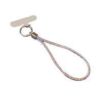 WENYOG Cordon Telephone Portable Lanière de téléphone portable avec clip style pendentif diamant complet poignet femme strass longue sangle cou anti-perte Sling(Color-01)