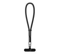 WENYOG Cordon Telephone Portable Lanière de téléphone portable universelle réglable, dragonne courte avec conception autobloquante, sangle en polyester(Black)