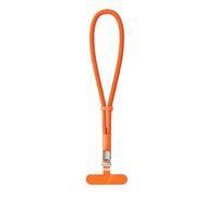 WENYOG Cordon Telephone Portable Lanière de téléphone portable universelle réglable, dragonne courte avec conception autobloquante, sangle en polyester(Orange)