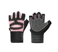 WENYOG Gants d'haltérophilie, Support de Bracelet, Respirants, antidérapants, de Sport, de Gymnastique, de Musculation, d'entraînement Physique(Pink,XL)