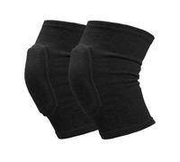 WENYOG Genouillère Sport Genouillères élastiques à Compression for sport, 2 paires, protection du genou, éponge épaisse, Support for l'entraînement de danse(Black,L)