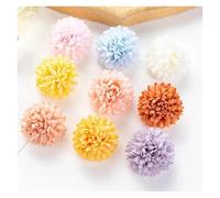 WENYOG Hortensia Artificielle 50/100 pièces de Fleurs artificielles en Soie, Boule de chrysanthème, Bouquet de mariée, Arche de Jardin, Maison, Festival, décoration de Bricolage de Noël(Multi,100pcs)