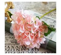 WENYOG Hortensia Artificielle Fleurs artificielles Hortensia en Soie Bon marché Bouquet de mariée Mariage Maison Nouvel an Décoration Accessoires for Vase Plantes Arrangement(Pink)