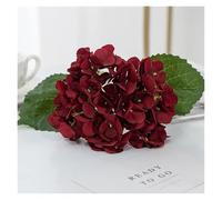 WENYOG Hortensia Artificielle Fleurs artificielles Hortensia en Soie Bon marché Bouquet de mariée Mariage Maison Nouvel an Décoration Accessoires for Vase Plantes Arrangement(Dark Khaki)